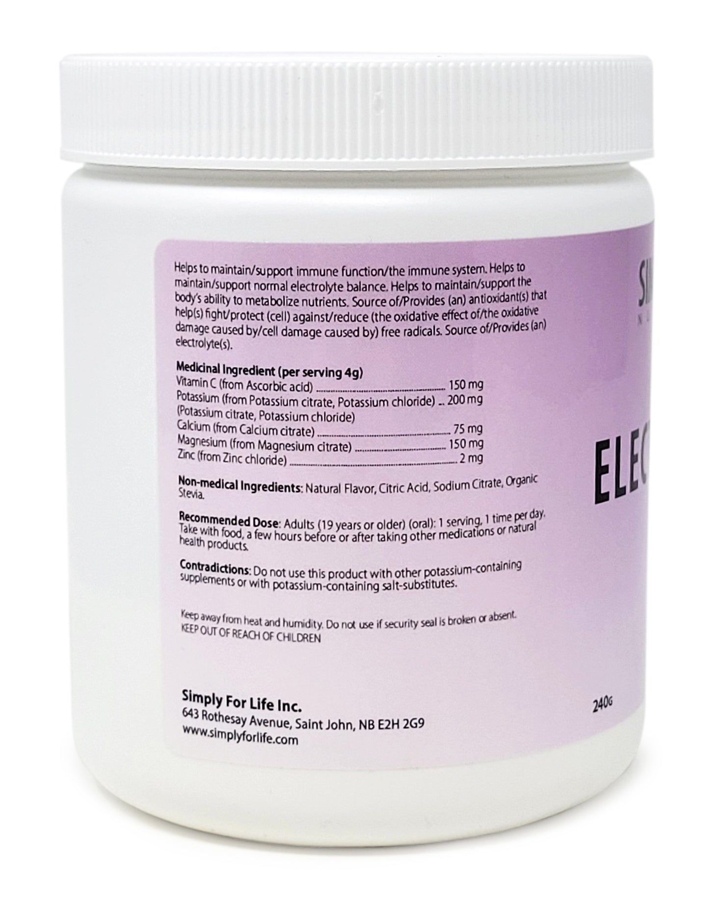 Simply Santé Electrolytes, Orange (240g)